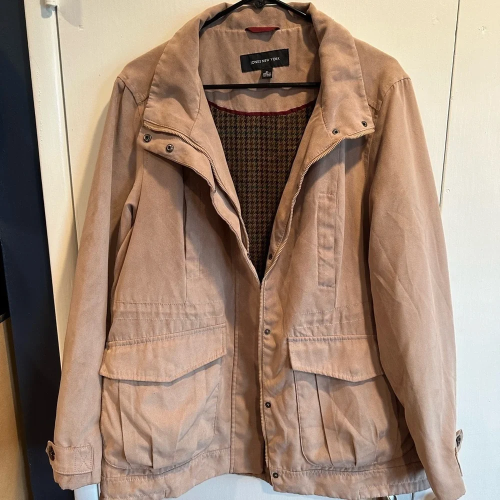 Jones New York Men's Brown Field Jacket size XL